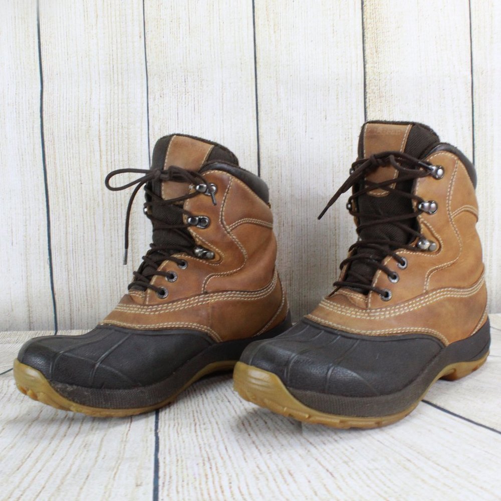 LL BEAN Lace-up Storm Chaser Boots Size 8 - Picture 3 of 9